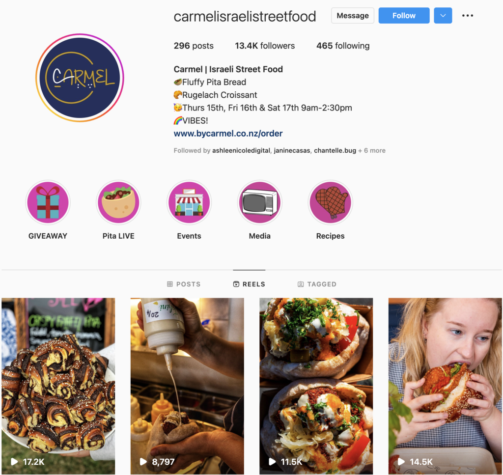 instagram marketing caremelized nz